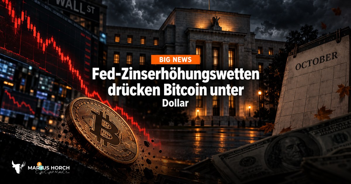 Fed-Zinserhöhungswetten drücken Bitcoin unter 85.000 Dollar