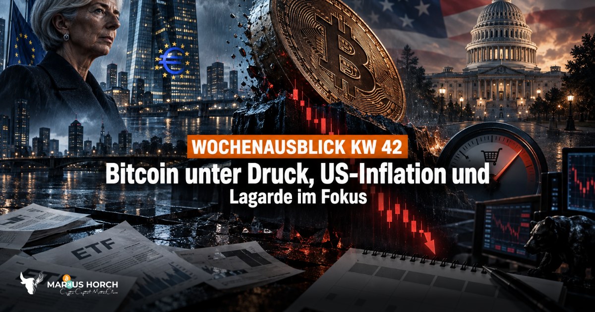 KW 42: Bitcoin unter Druck, US-Inflation und Lagarde im Fokus